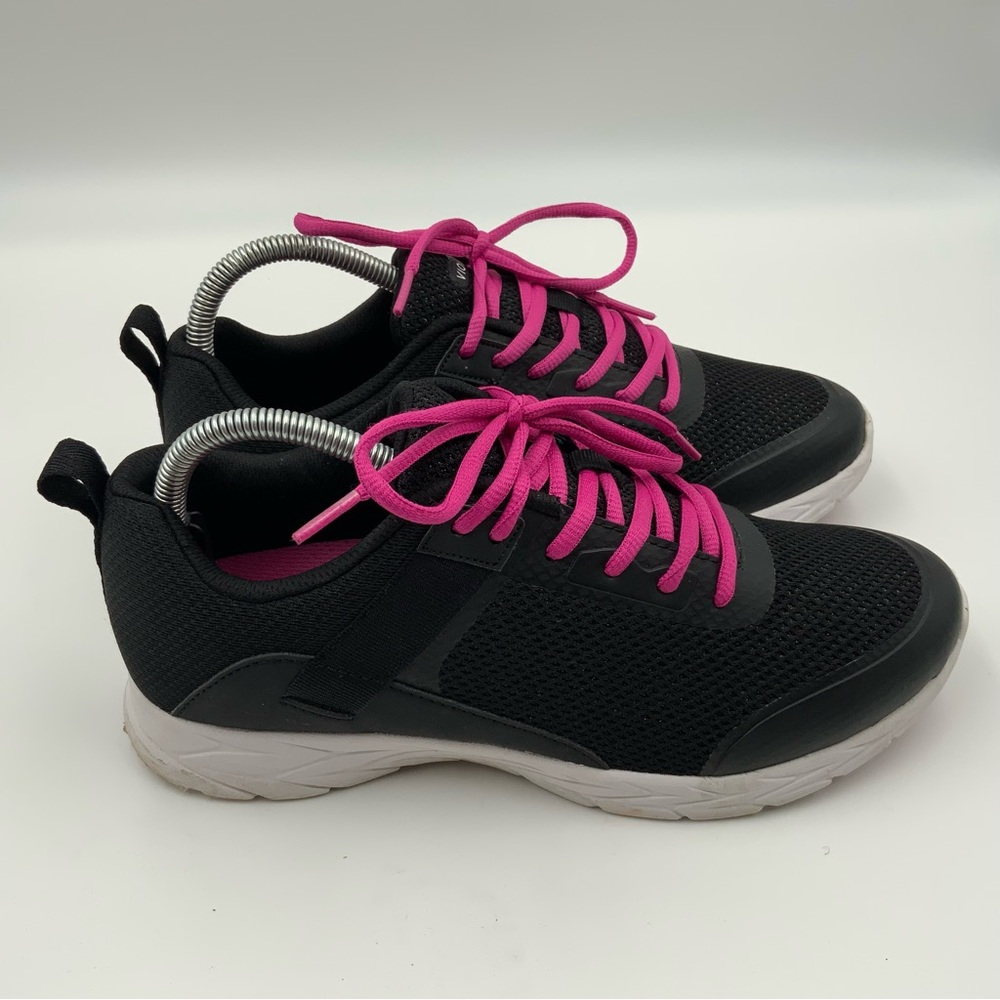 Vionic Womens Isleah MET Black and Pink Comfort Walking Sneakers. Size 9. - Picture 2 of 10